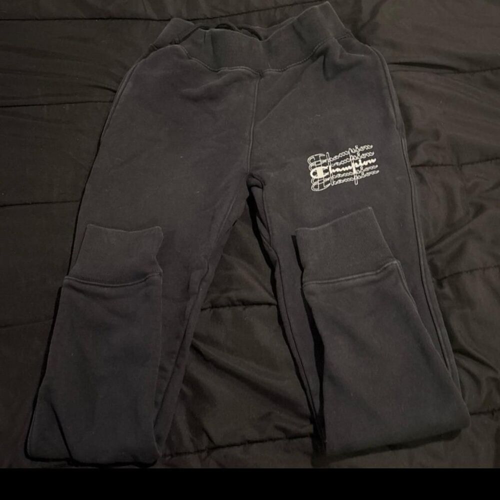Champion Men's Black and Navy Joggers-tracksuits
